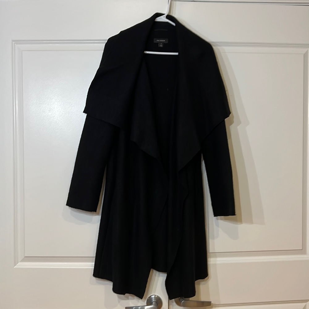 Cowl neck sweater coat -like new!